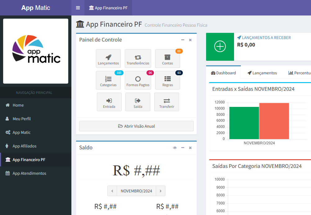 Controle Financeiro Pessoal